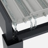 Lugano Louvered Pergola with Wind Screens